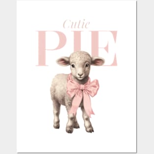 Coquette Aesthetic Cutie Pie little Lamb Posters and Art